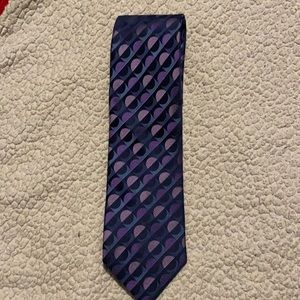 Michael Kors Navy and Purple Tie